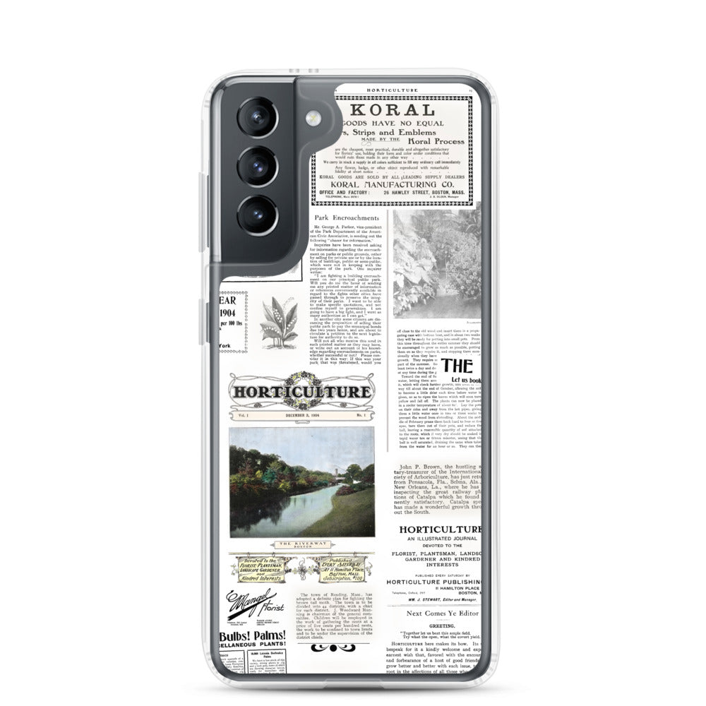 Vintage Horticulture Magazine Samsung Case