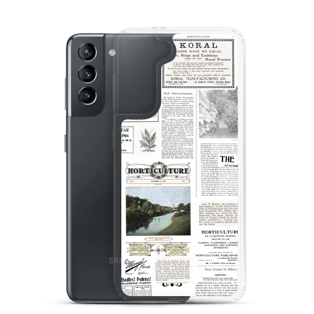 Vintage Horticulture Magazine Samsung Case