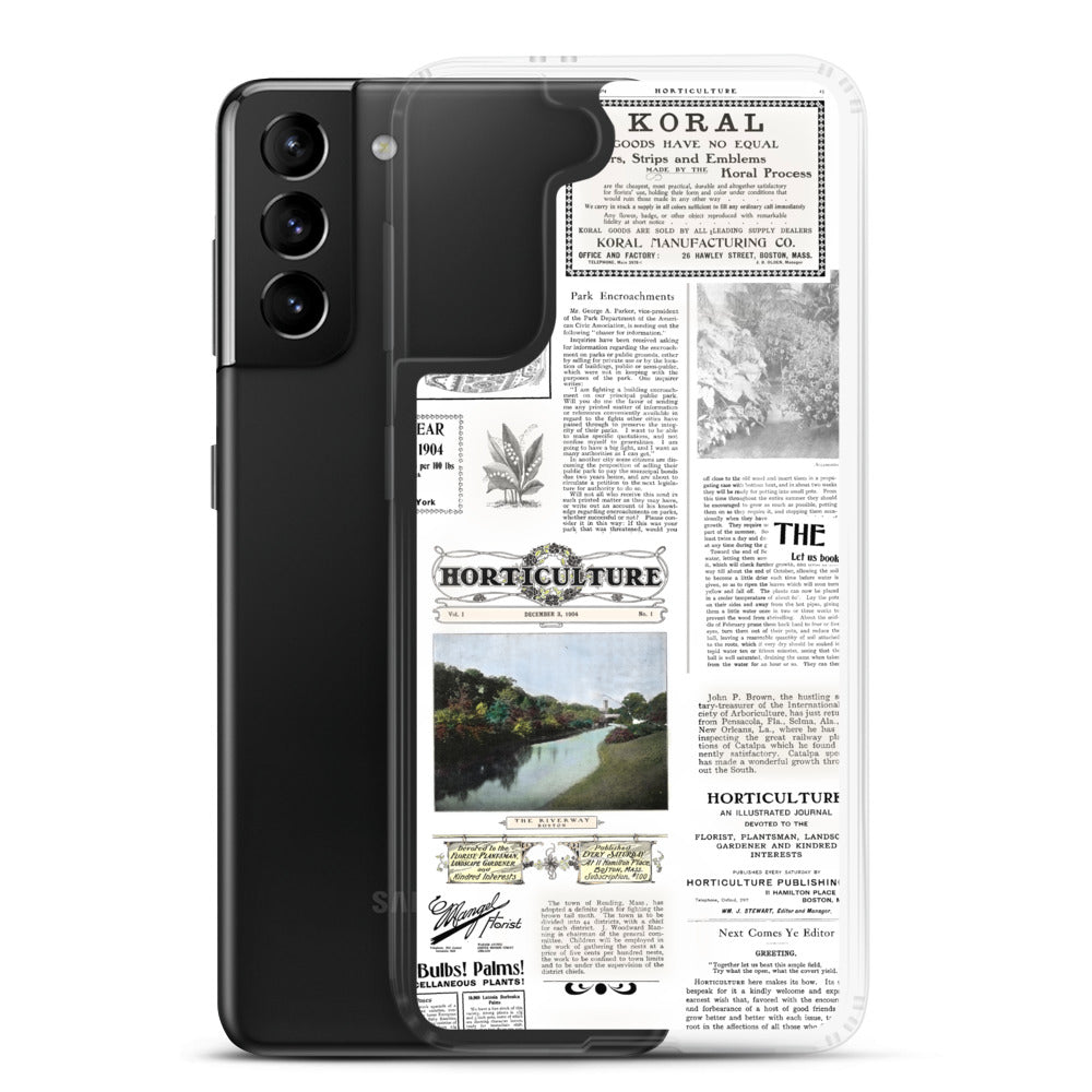 Vintage Horticulture Magazine Samsung Case