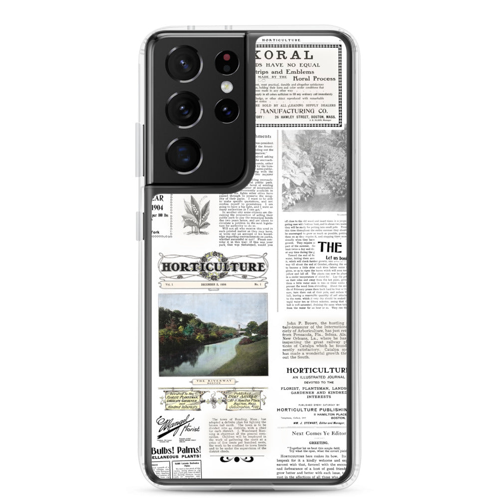 Vintage Horticulture Magazine Samsung Case