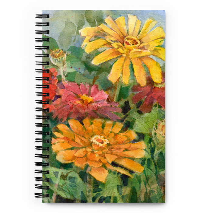 Zinnia Illustration Spiral Notebook