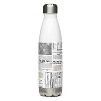 Vintage Horticulture Magazine Stainless Steel Water Bottle