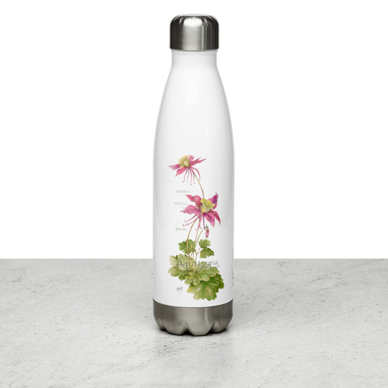 Columbine Botanical — Stainless Steel Water Bottle