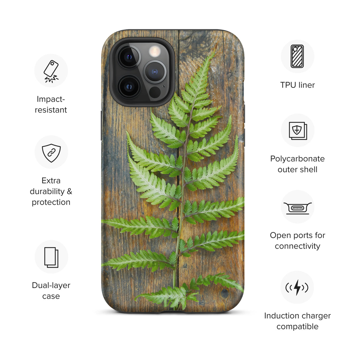 Rustic Fern Tough iPhone Case