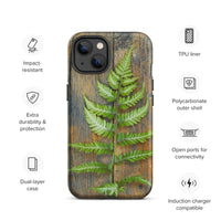 Rustic Fern Tough iPhone Case
