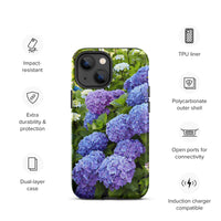 Blue Hydrangea Tough iPhone Case