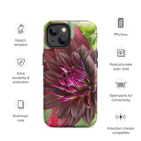 Black Dahlia Tough Case for iPhone®