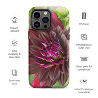 Black Dahlia Tough Case for iPhone®