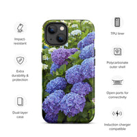 Blue Hydrangea Tough iPhone Case
