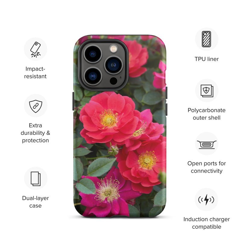 Colorful Roses Tough iPhone Case