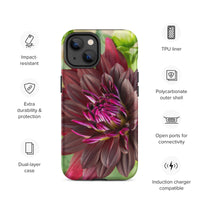 Black Dahlia Tough Case for iPhone®
