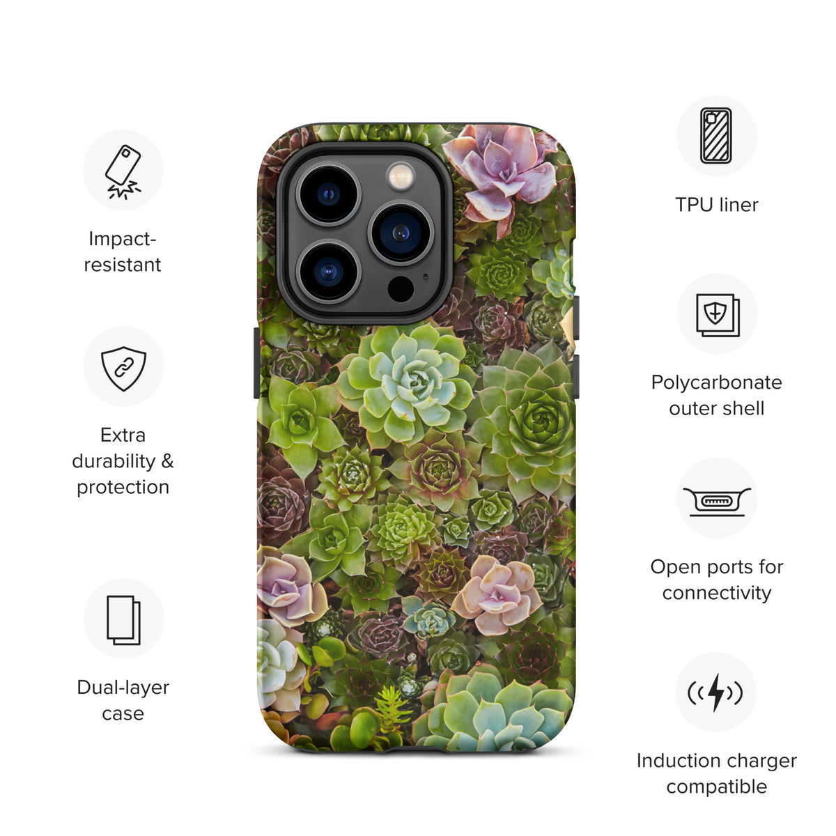 Succulents Tough iPhone Case