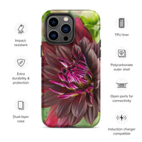 Black Dahlia Tough Case for iPhone®