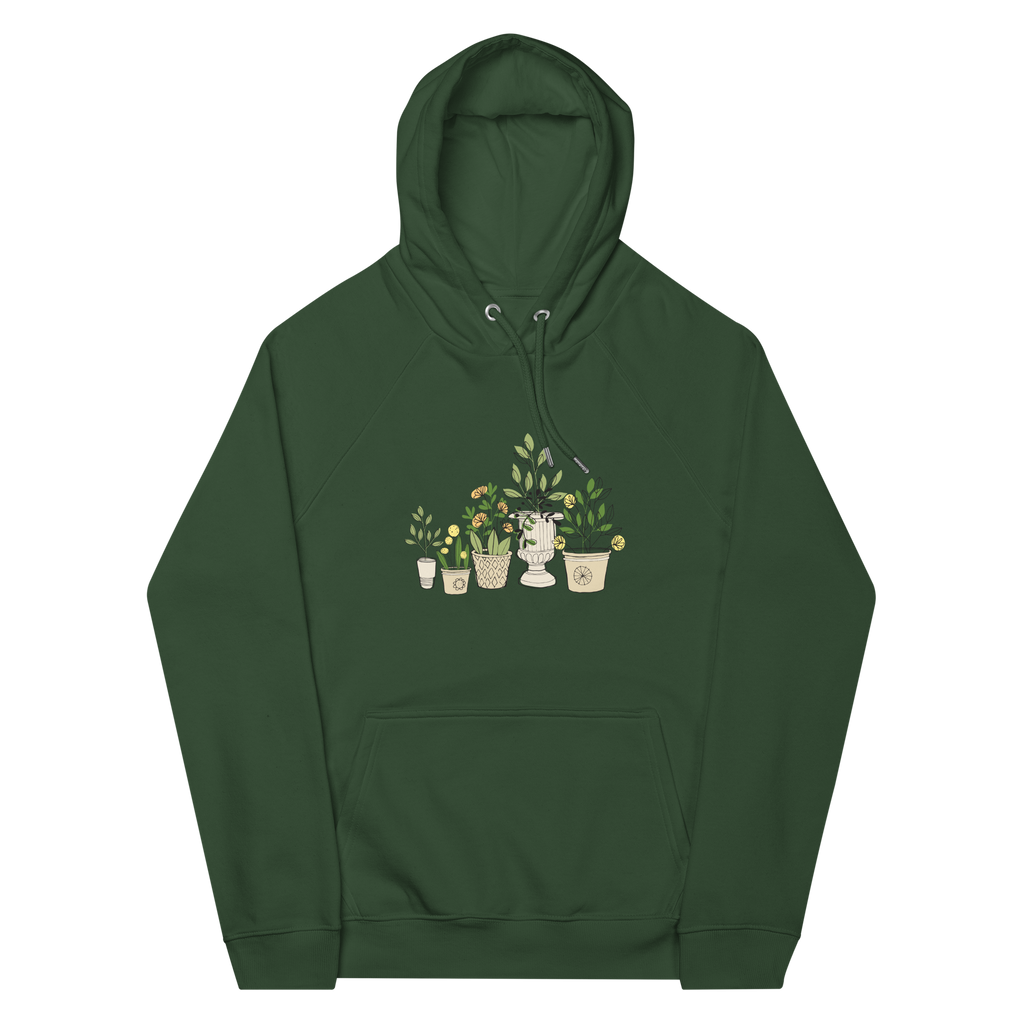 Illustrated Container Garden Hooded Sweatshirt (Unisex)