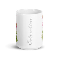 Columbine Botanical — White Glossy Mug