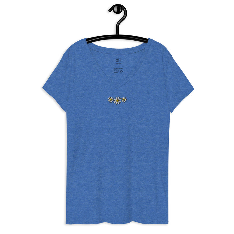 Daisy Trio Women’s Recycled V-Neck Tee