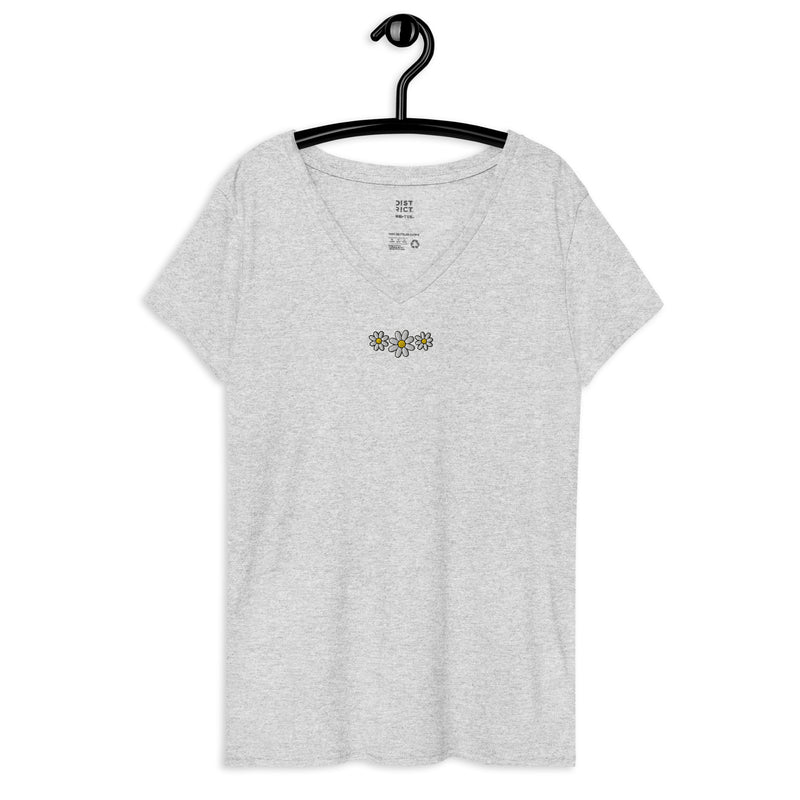 Daisy Trio Women’s Recycled V-Neck Tee